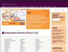 Tablet Screenshot of abortion-clinics.co.uk
